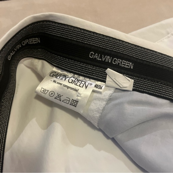 Like new  Galvin Green NED Ventil8 Golf pants White Stretch UV Men's Size 40x34 - Picture 6 of 10